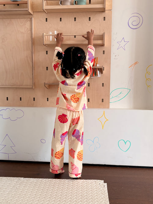 Cozy Sea Shells Nightsuit set