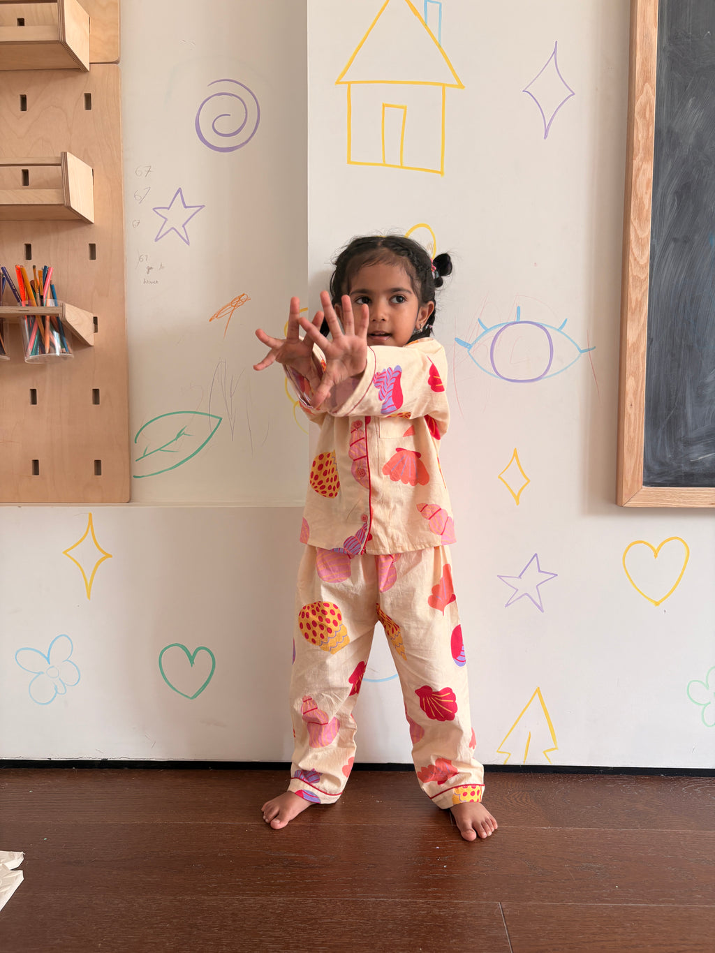 Cozy Sea Shells Nightsuit set
