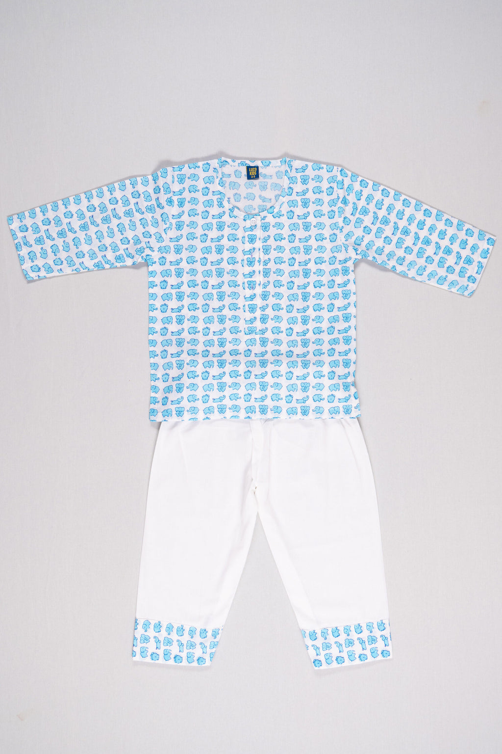 Blue Elephant Nightsuit Set image 2