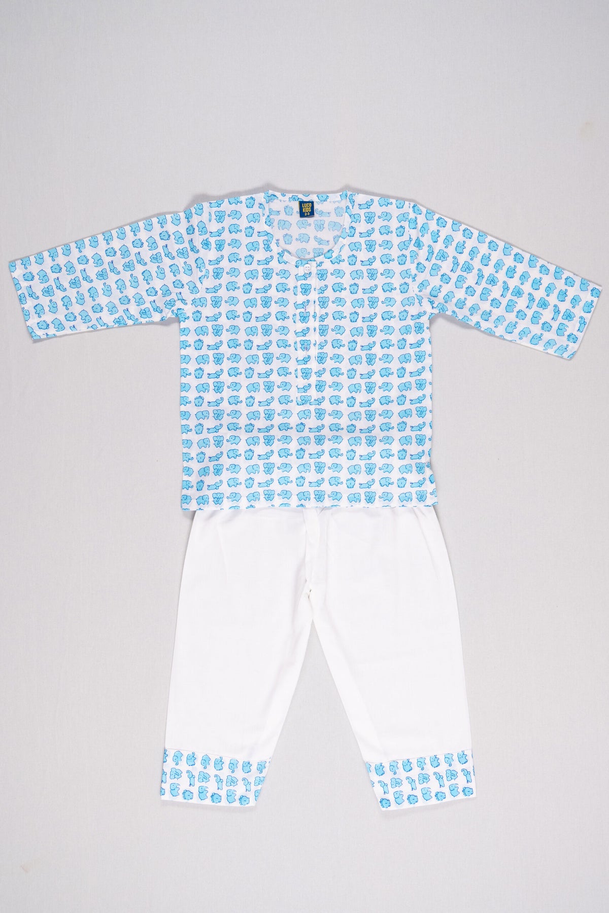 Blue Elephant Nightsuit Set image 2
