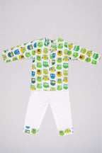 Night Owl Green Nightsuit Set image 0