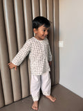 Grey Mini Elephant Nightsuit Set image 0