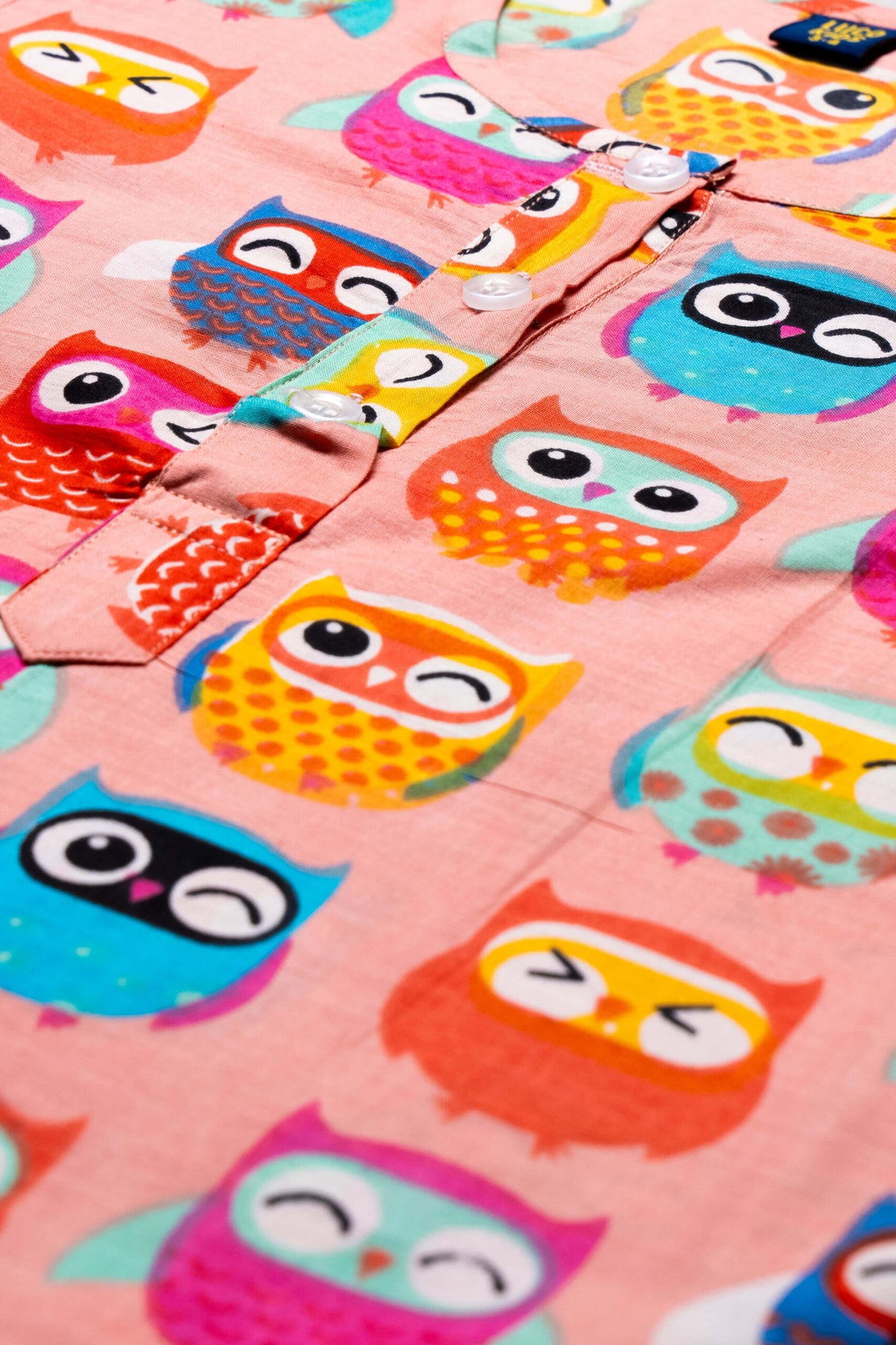 Night Owl Pink Nightsuit Set image 1