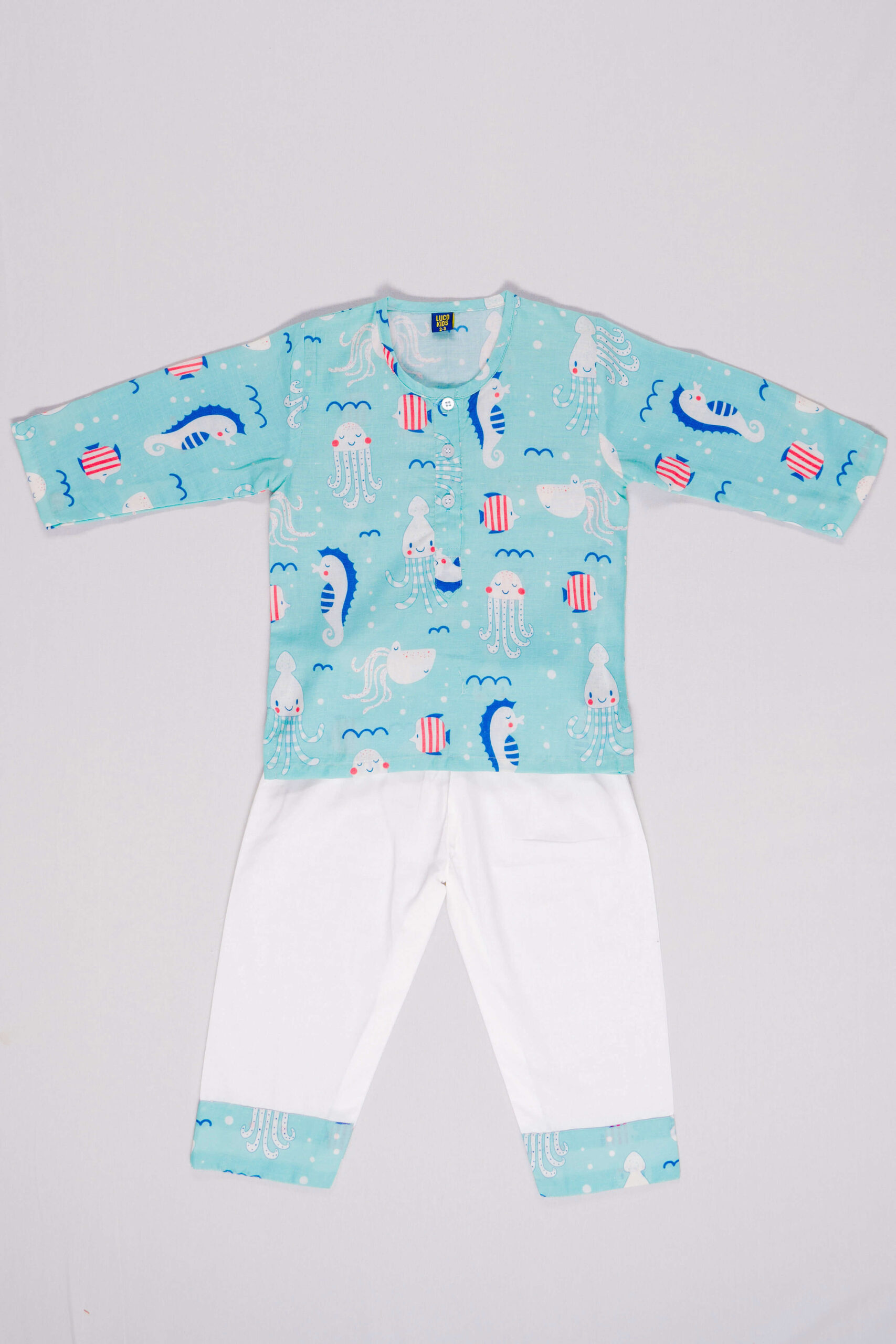 Jellyfish Party Nightsuit Set - Image 3