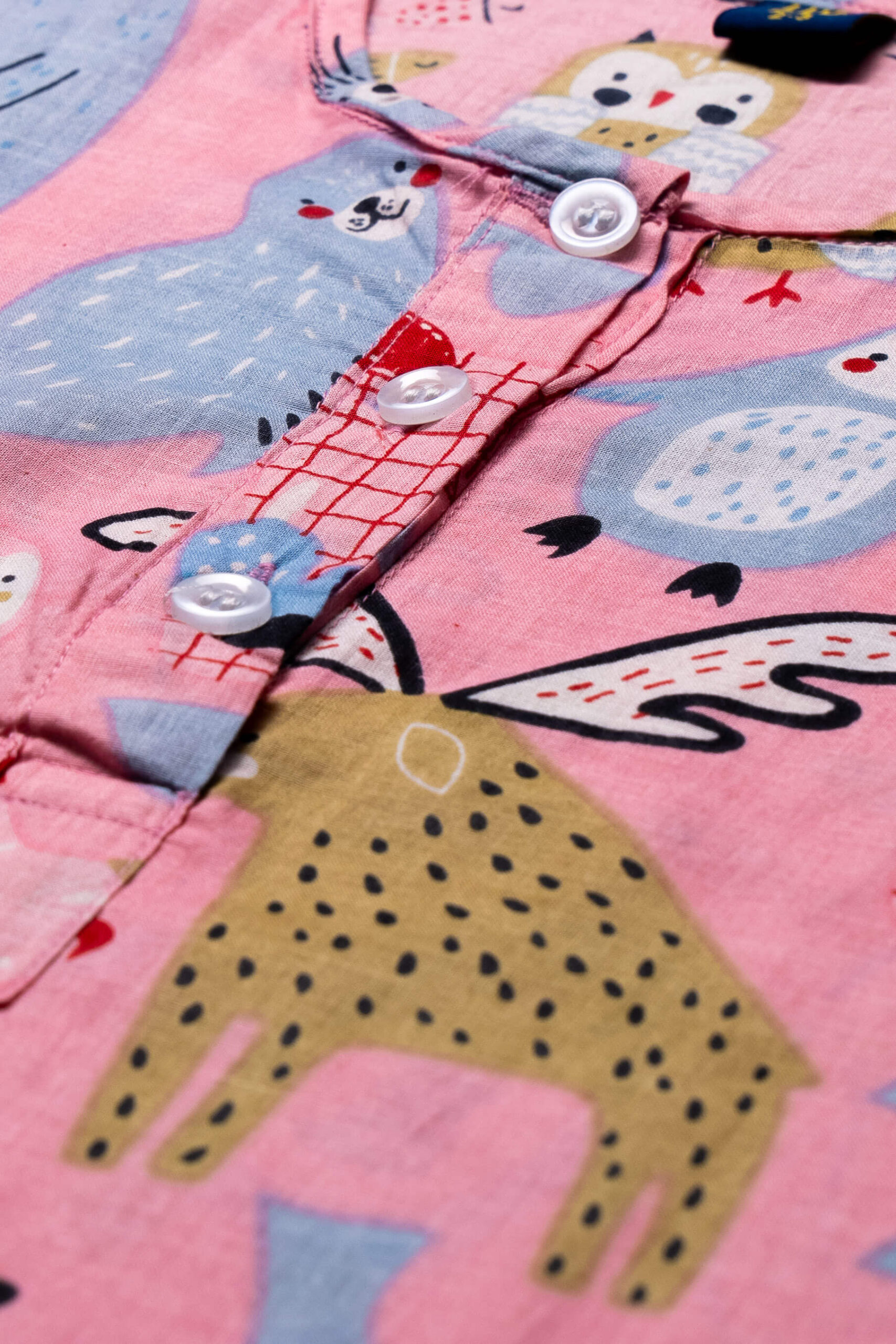 Reindeer Joy Pink Nightsuit Set - Image 2