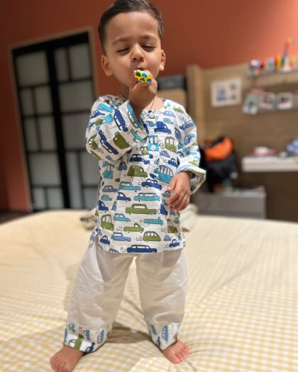 Retro Car Nightsuit Set